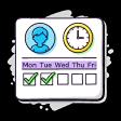 Hours & attendance log that fills itself in