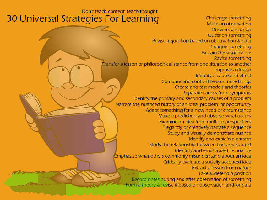 universal strategies for learning point