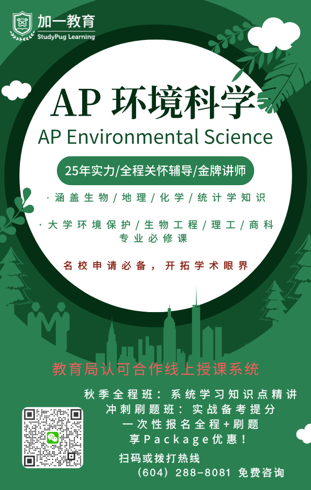 AP 环境科学 课程海报