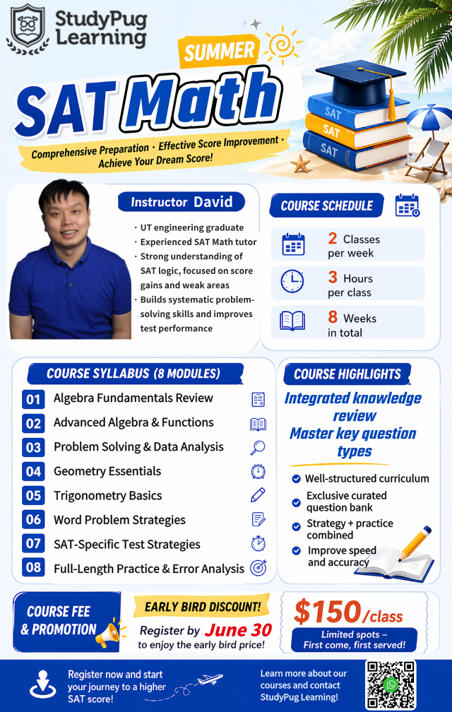 SAT Math Summer Intensive